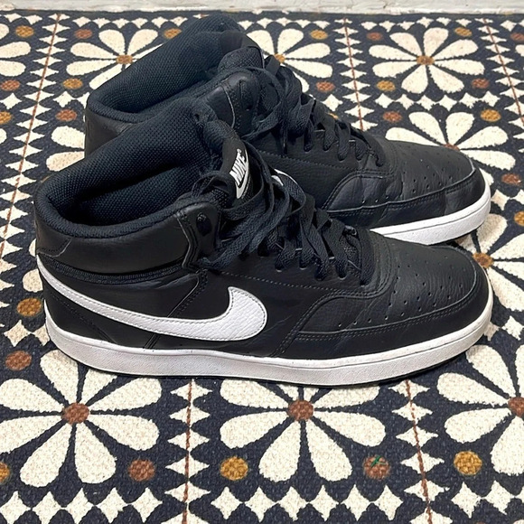 Nike Court Vision Mid Next Nature Black/White size 9 - Picture 3 of 8